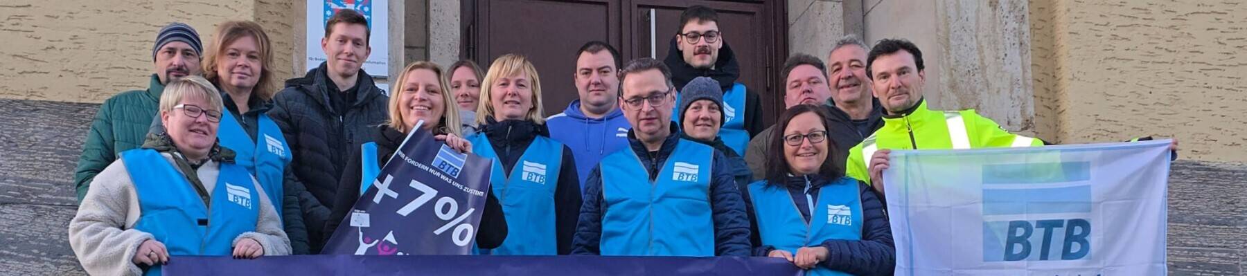 BTB Gruppe Saalfeld Demonstration Januar 2026 in Thüringen